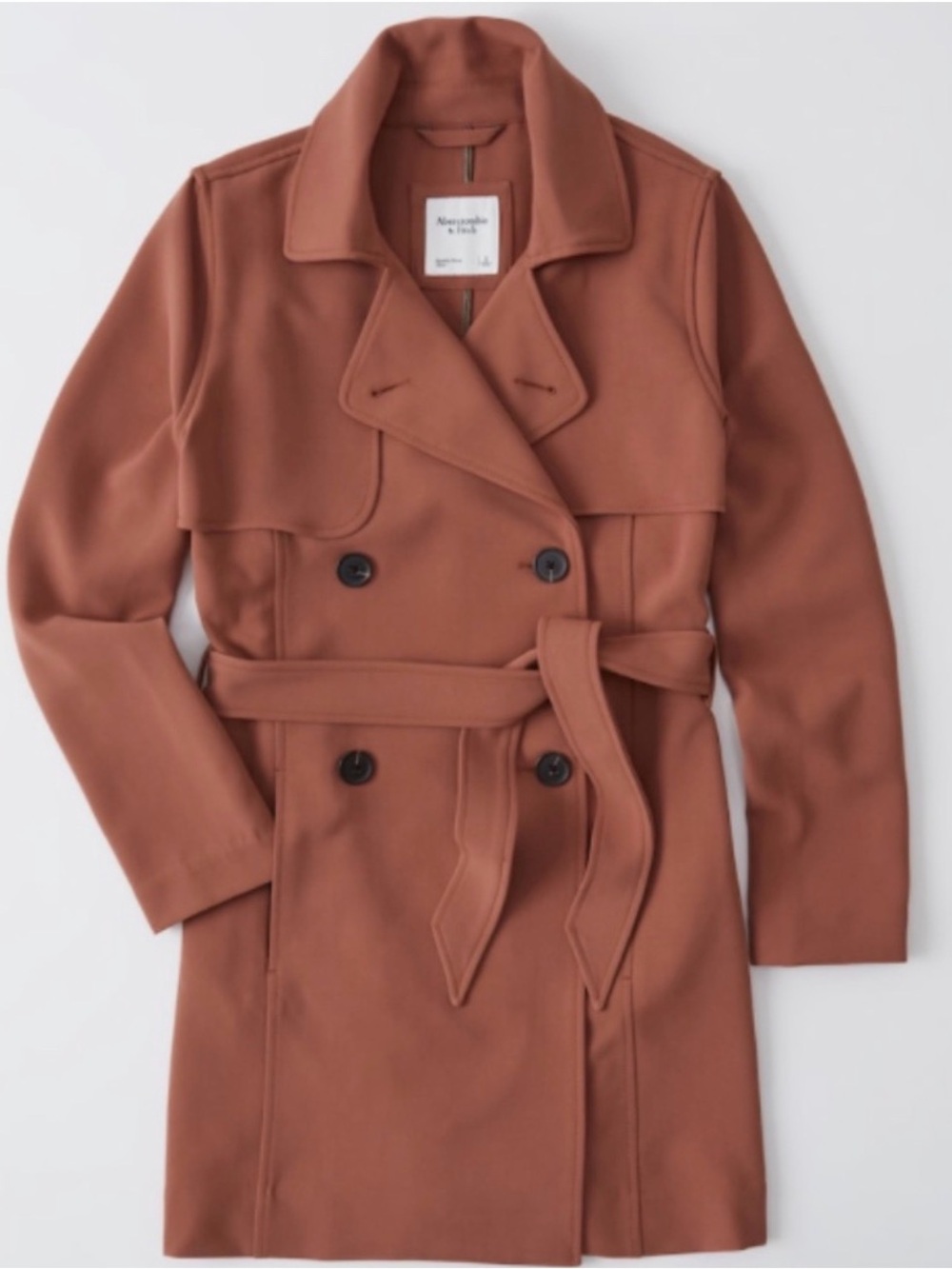 Abercrombie & Fitch Drapey Trench Coat - Picture 2 of 9